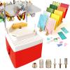 agreilduite Professional Glass Craft Starter Tool,Mini Stained Glass Kit with 5/8in & 1in & 1/4in & 1/8in & 1/8in Conical Grinder Bits,4200 RPM Stained Glass Grinder for Glass Processing Arts view 1
