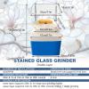 agreilduite Professional Glass Craft Starter Tool,Mini Stained Glass Kit with 5/8in & 1in & 1/4in & 1/8in & 1/8in Conical Grinder Bits,4200 RPM Stained Glass Grinder for Glass Processing Arts view 2