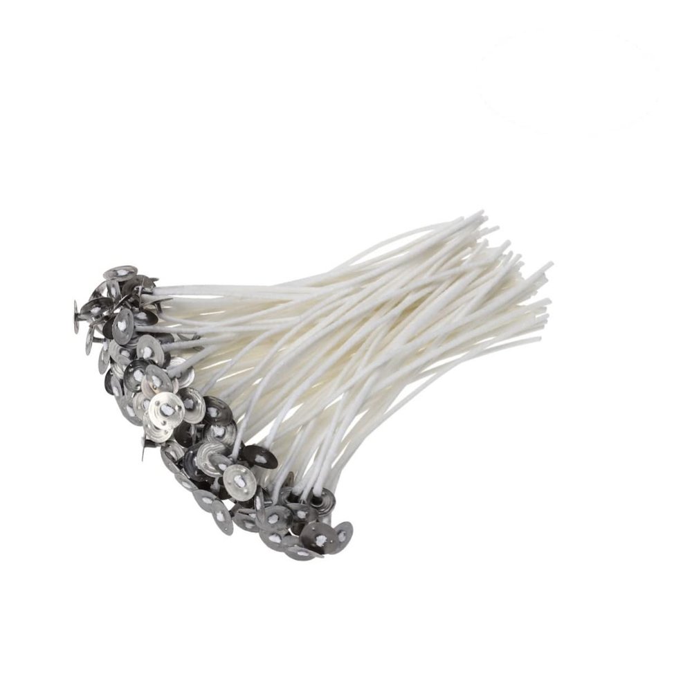 OSALADI 100pcs Low Smoke Cotton Core Candle Wicks for Adults Beginners Unscented Candle Making Supplies No Lead Zinc DIY Craft Project