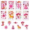 24 Sheets Pink Western Make-a-Face Stickers DIY Cowboy & Cowgirl Character Collage Stickers for Scrapbooking Journaling Planner Decoration view 4