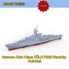 MRY-SFW 1/350 German Koln Class KLN F220 Warship Full Hull Model Kit view 2