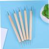 DOITOOL 5pcs Leather Craft Tool Set Dotting Pen and Squeezer for DIY Leather Stamping and Carving for Leatherworking Enthusiasts view 2