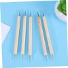 DOITOOL 5pcs Leather Craft Tool Set Dotting Pen and Squeezer for DIY Leather Stamping and Carving for Leatherworking Enthusiasts view 4
