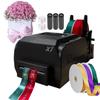 Satin Ribbon Printer Machine, Digital Ribbon Label Printer, Lanyard Textile Foil Stamping Fabric Label Printing Machine, Supports 50+ Languages for Present Wrapping,DoubleRow view 1