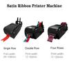 Satin Ribbon Printer Machine, Digital Ribbon Label Printer, Lanyard Textile Foil Stamping Fabric Label Printing Machine, Supports 50+ Languages for Present Wrapping,DoubleRow view 2