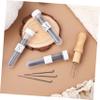 VILLCASE Needle Felting Kit Wooden Handles 8-Piece Wool Felting Needles for Crafting DIY Projects view 2
