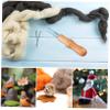 VILLCASE Needle Felting Kit Wooden Handles 8-Piece Wool Felting Needles for Crafting DIY Projects view 3