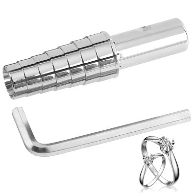 Expanding Ring Mandrel Tool Set For Jewelry Making, Metal Sizer With Hex Wrench, Portable Lathe Accessory For Resizing, Adjusting, And Repairing Rings