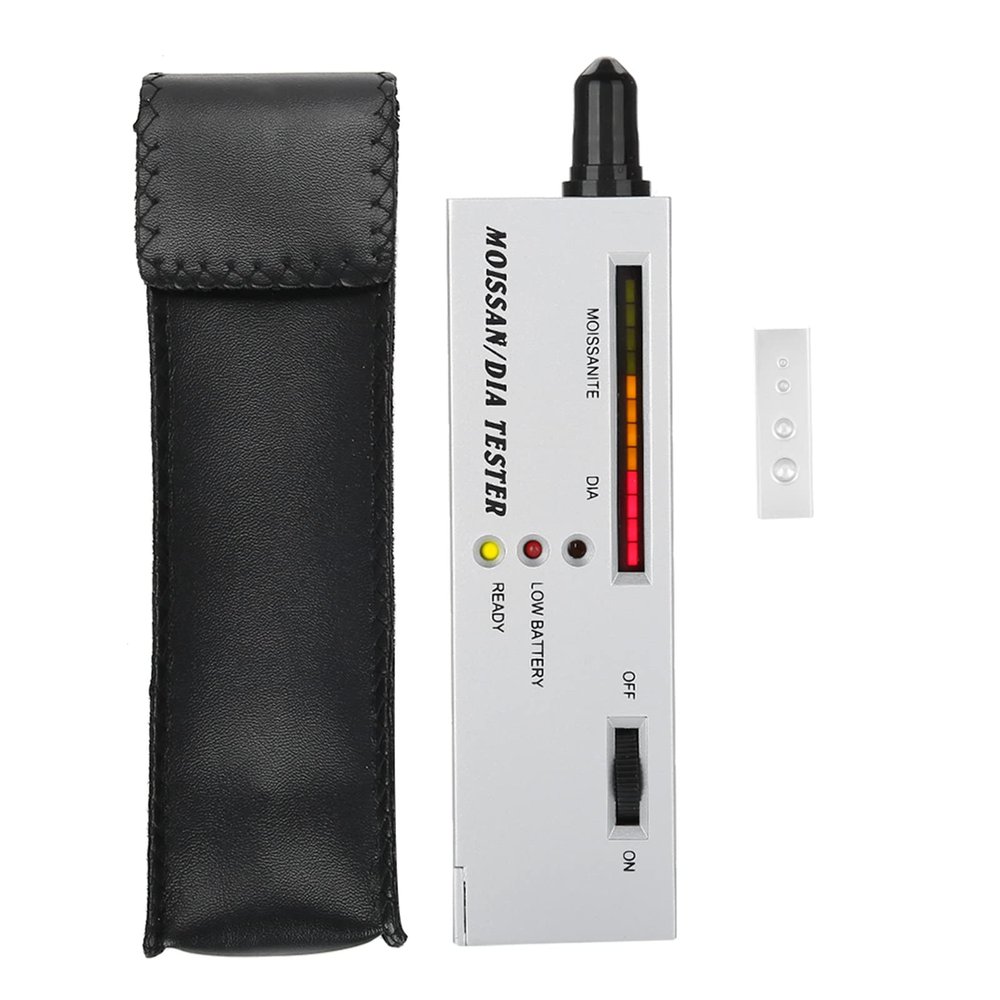 Moissan LED Indicator Tester Pen Accurate Moissanites Detector and Jewelry Testing Tool with Sensitive Probe, Portable Size for Carrying