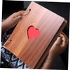 BIUDECO Heart Scrapbook Album Retro Wooden Photo Book for DIY Memories present for Christmas Weddings Showers and Travel Records view 2