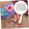 KAILIKETIY DIY Mesh Rug Hooking Canvas for Embroidery Crafts Blank Latch Hook Lightweight Versatile for Rug Making Coasters view 3