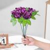 LatinaFlorista 300Pcs Gold Edge Satin Petals for Eternal Roses, Half-Finished DIY Kit, Dark Purple Silk Ribbon Rose Petals for Glamorous, Sparkling Forever Flower Arrangements view 3