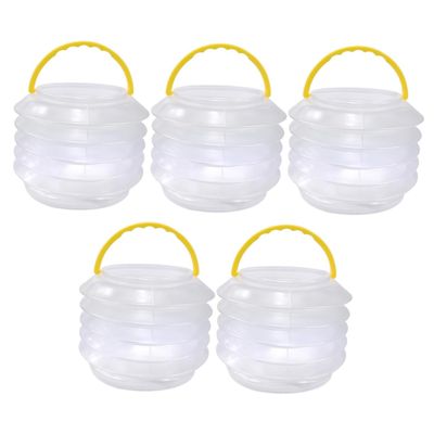 MUELODSIC Foldable Brush Washing Bucket Portable 5 Sets Pen Wash Basin for Artists Watercolor Paint and Outdoor Use