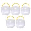 MUELODSIC Foldable Brush Washing Bucket Portable 5 Sets Pen Wash Basin for Artists Watercolor Paint and Outdoor Use view 1