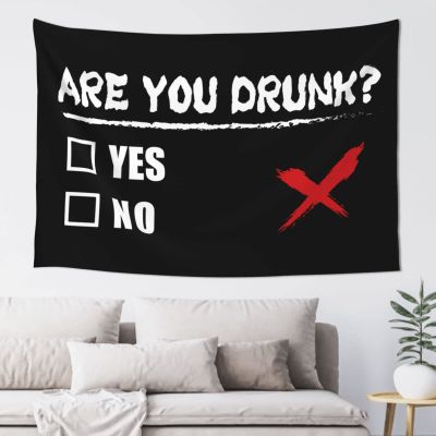 PLOWS Decor for Man Cave You Drunk Tapestry Vintage Bar Decor Funny Home Decor(100X150CM)