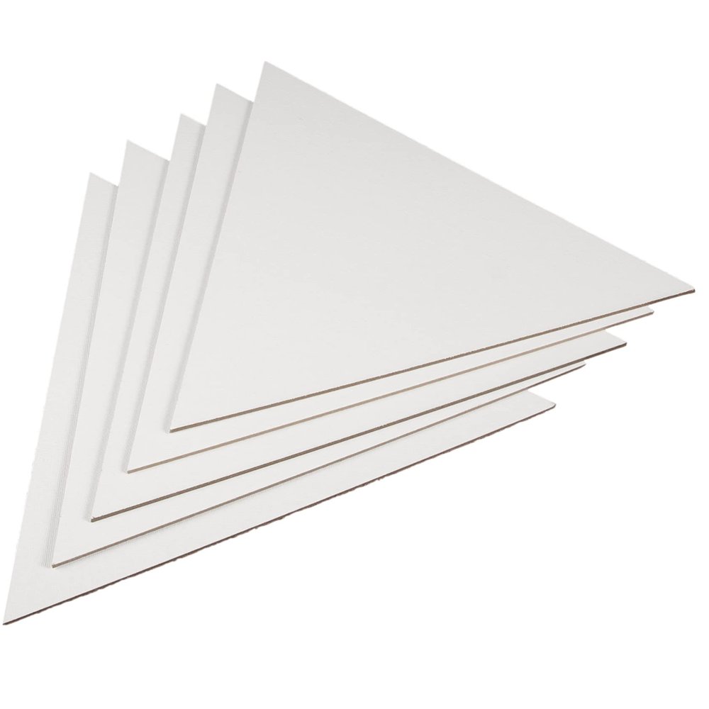 DOITOOL 5pcs Blank Oil Painting Canvas Panels Boards for Students Durable Art Supplies for Easy Painting for Oil and Artwork