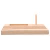 Tofficu Wooden Ruler Holder and Thread Spool Organizer Compact Design for Quilting Supplies and Sewing Projects Beech Construction Easy to Install Stable Base for Smooth view 1
