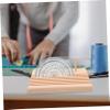 Tofficu Wooden Ruler Holder and Thread Spool Organizer Compact Design for Quilting Supplies and Sewing Projects Beech Construction Easy to Install Stable Base for Smooth view 2