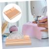 Tofficu Wooden Ruler Holder and Thread Spool Organizer Compact Design for Quilting Supplies and Sewing Projects Beech Construction Easy to Install Stable Base for Smooth view 3