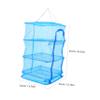 Cabilock 2pcs Folding Drying Net Heavy Duty Mesh Rack for Fish Fruits and Vegetables Lightweight Space-Saving Design Easy to Install and Store for Outdoor Drying and Camping view 2