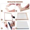 DOITOOL 40x50cm Wooden Oil Painting Frame Set DIY Canvas Stretcher Bars Easy to Assemble for Artists and Hobbyists for Home Decor and Gallery Exhibitions view 3