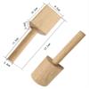 1 Piece Wooden Clay Paddles Wooden Clapper Board Pottery Sculpture Paddle Pottery Sculpture Flat Board Ceramic Clapper for Clay Ceramic Art Crafts view 3