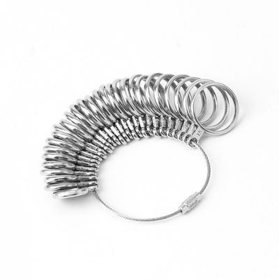 BOLOUY Ring Size Measuring Tool Metal Mandrel & Sizer Gauge Jewelry Mandrel Finger Sizing for Jewelry Making