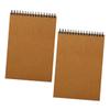Lurrose 2pcs A5 Spiral Sketch Notebooks for Artists Flip-up Coil Drawing Pads Waterproof Loose-Leaf Notepads for School and Home Use view 1