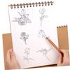Lurrose 2pcs A5 Spiral Sketch Notebooks for Artists Flip-up Coil Drawing Pads Waterproof Loose-Leaf Notepads for School and Home Use view 4