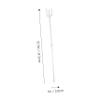 Hohopeti 1Bag Flower Picks Clip for Bouquets Floral Card Holders for Wedding Party DIY Arrangements Long Easy to Use Durable Transparent Design view 2
