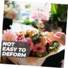 Hohopeti 1Bag Flower Picks Clip for Bouquets Floral Card Holders for Wedding Party DIY Arrangements Long Easy to Use Durable Transparent Design view 4