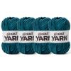 4 Packs Fluffy Chenille Yarn for Crocheting, Chunky Velvet Yarns for Crochet Amigurumi, Baby Yarn for Crocheting Soft Blanket, 349.9yds /14.1 oz Bulky Yarns for Crafts/Hats/Shoes/Socks (4 Denim Blue) view 1
