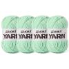 4 Packs Fluffy Chenille Yarn for Crocheting, Chunky Velvet Yarns for Crochet Amigurumi, Baby Yarn for Crocheting Soft Blanket, 349.9yds /14.1 oz Bulky Yarns for Crafts/Hats/Shoes/Socks (4 Mint Green) view 1