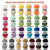 4 Packs Fluffy Chenille Yarn for Crocheting, Chunky Velvet Yarns for Crochet Amigurumi, Baby Yarn for Crocheting Soft Blanket, 349.9yds /14.1 oz Bulky Yarns for Crafts/Hats/Shoes/Socks (4 Mint Green) view 3