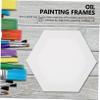 DOITOOL 3pcs Sided Framed Canvas Blank Art Panels Student Painting Board Oil Painting Frame view 3