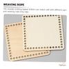 CORHAD 4pcs Natural Wood Crochet Basket Bases for DIY Crafts Mini Weaving Board Holes for Handmade Cross Stitch and Bag Decoration view 4