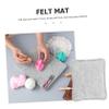 HOMSFOU 4pcs Felting Mats Cushion Portable Felting Pad for Needle Decorative Wool Pad view 2