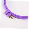 IWOWHERO 6pcs Plastic Embroidery Circle Frames DIY Cross Stitch Cloth Hoop Embroidery Tool for Handcraft Wall Decor Wedding Decor view 4