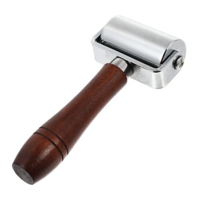 Angoily Leather Press Roller Tool for Crafting Heavy Duty Leather Roller for Seam Pressing and Smoothing Sturdy Leathercraft Tool Ergonomic Handle for Leatherworking and DIY Projects