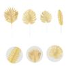 MINAOLULUS 20pcs Artificial Leaves Picks for Home Decor and Weddings Faux Floral Arrangement for Evening Parties Style Decorative Bouquets Golden Finish view 2
