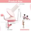 ABS Plastic Yarn Ball Winder W Double Head Guide Lightweight Low Noise Crocheting Ball Winder for Knitting Enthusiast view 2