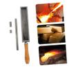 CORHAD Oil Groove Casting Mold with Wooden Handle Melting Mould for Gold and Silver 8-Inch Metal Refining Tool for Jewelry Making and Bar Casting view 4