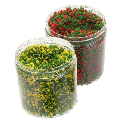 OFFIGAM 2pcs DIY Miniature Grass Artificial Moss Flowers for Model Making Craft Supplies Landscape Design
