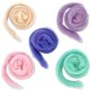Corriedale Carded Sliver Wool Roving Variety Bundle | Best Core Wool for Needle Felting, Spinning, Wet Felting, Weaving, Dryer Balls, Yarn Roving - Ethically Sourced (Fairytale Pastels) view 3