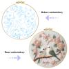 JOZYSH 11CT Embroidery Kit for Beginners Adult, Hummingbird Embroidery Kit for Beginners Include Embroidery Cloth Hoops Threads for Craft Lover Hand Stitch with Embroidery Skill Techniques view 4
