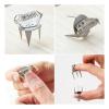 2 PCS/1Set of Ceramic Glazing Tools, Fingertip Immersion Glazing Clip, Stainless Steel Glazing Clip, DIY Tea Cup, Small Ceramic Coloring Glazing Tool view 2