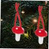 CORHAD 10pcs Mushroom Kit Felt Mushroom Ornaments DIY Garland Headpiece Arts Crafts Materials view 3