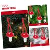 CORHAD 10pcs Mushroom Kit Felt Mushroom Ornaments DIY Garland Headpiece Arts Crafts Materials view 4