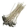 50 Pack | Jess Mae ECO 8 Candle Wicks | 6 Inch | Pre-Tabbed & Pre-Waxed | Cotton Paper-Core Wicks with Metal Sustainer Tabs | for Soy, Paraffin, Beeswax, Coconut & Gel | Medium Container Wick view 1