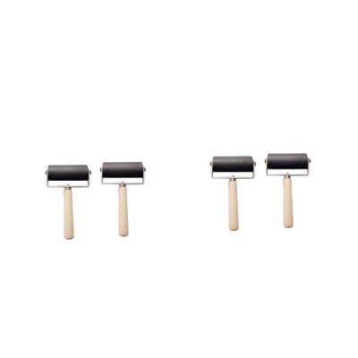 Artibetter 4pcs Rubber Roller for Printmaking Stamping Tool Ink Roller Easy to Use Craft Projects